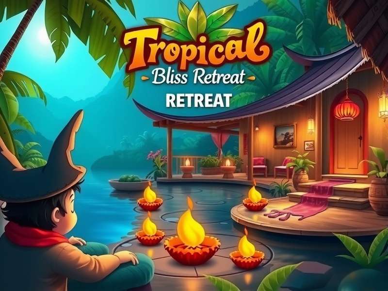 Tropical Bliss Retreat Main Gameplay Screen